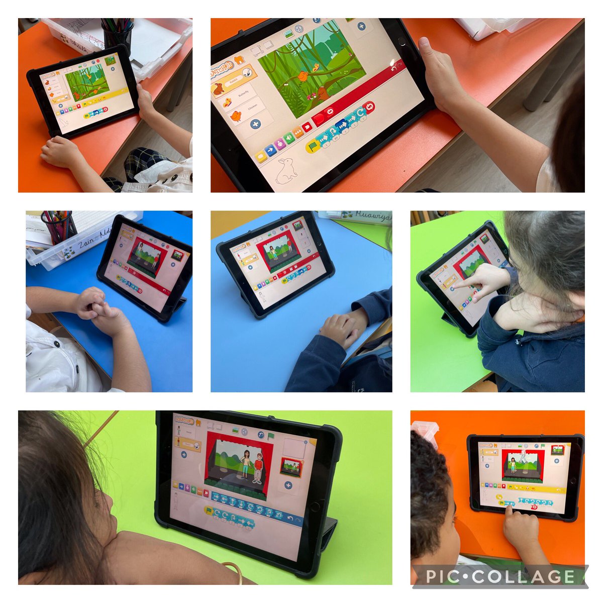 SRSDubaiDigital's tweet photo. SRS Weekly Digital Update:

In Year 1 this week we used Scratch to explore algorithms that make our characters dance and fly across the screen. We were resilient when our algorithms didn’t work initially! #SRSDigital @mthomas2010 @SRSInfants @MrClark47 https://t.co/QTgmIKGyB6