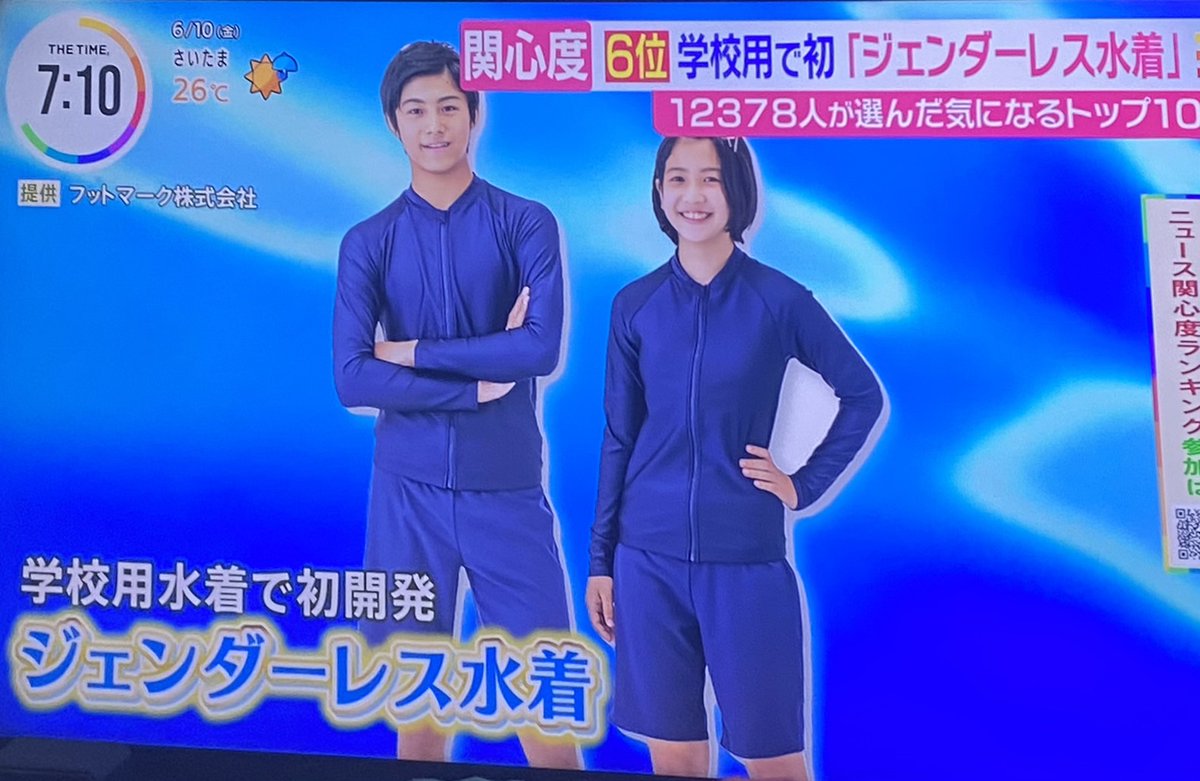 区内事業者出演情報????】 区内事業者・フットマークの「男女共用セパレーツ水着」が本日の情報番組『THE TIME』内でも取り上げられました! 長年、水泳用品を開発・販売してきたフットマークの、時代に合わせた新たな学校用水着をぜひチェックしましょう????✔️ ▽HP|墨田区 ... 男女兼用セパレーツ水着 FOOTMARK