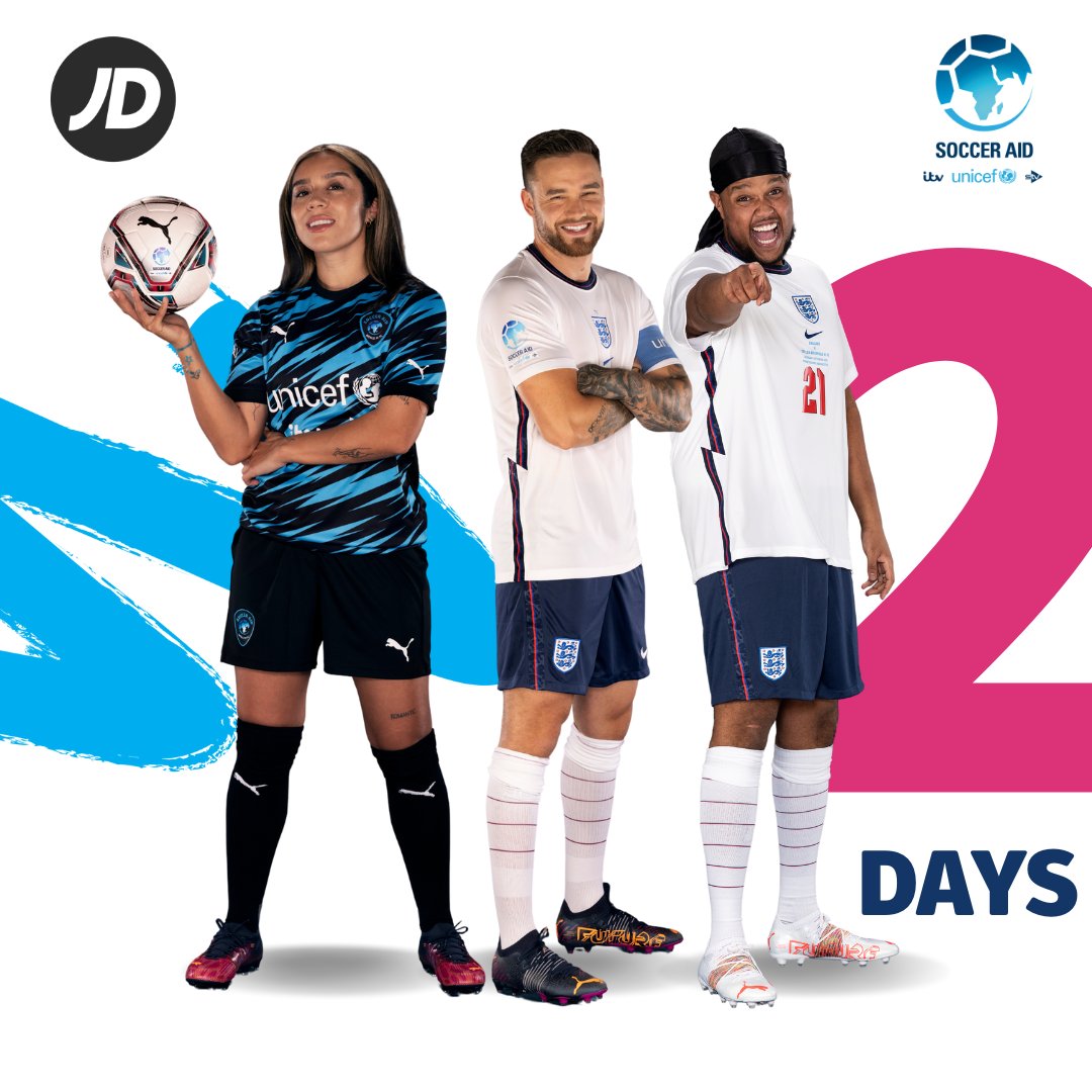 Soccer Aid on Twitter "2️⃣ DAYS and counting! ⏳ 📺 Watch SoccerAid for