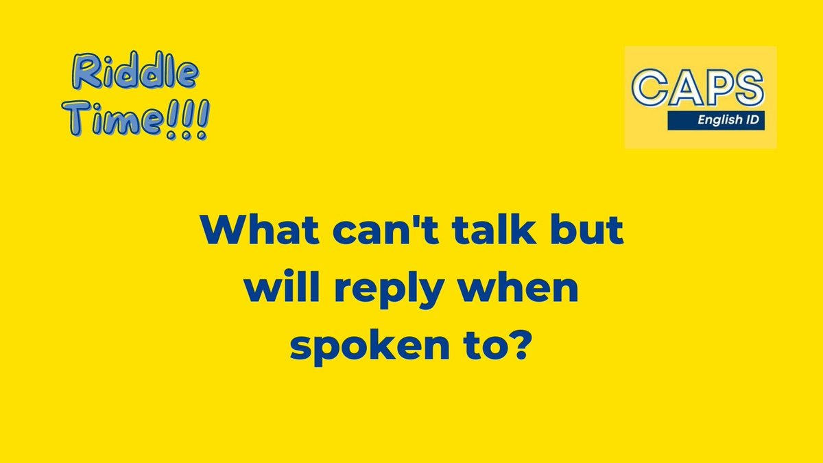 EnglishcapsID's tweet photo. Can you guess this riddle??
#riddle #englishriddle #learningenglish https://t.co/2QEbXYFQLs