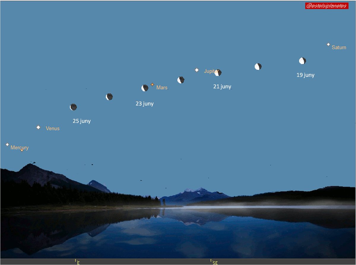 No digueu que no us he avisat.
5 planetes + la Lluna.
De matinada, abans que es faci de dia, mirant cap a l'est.
#miremelcel