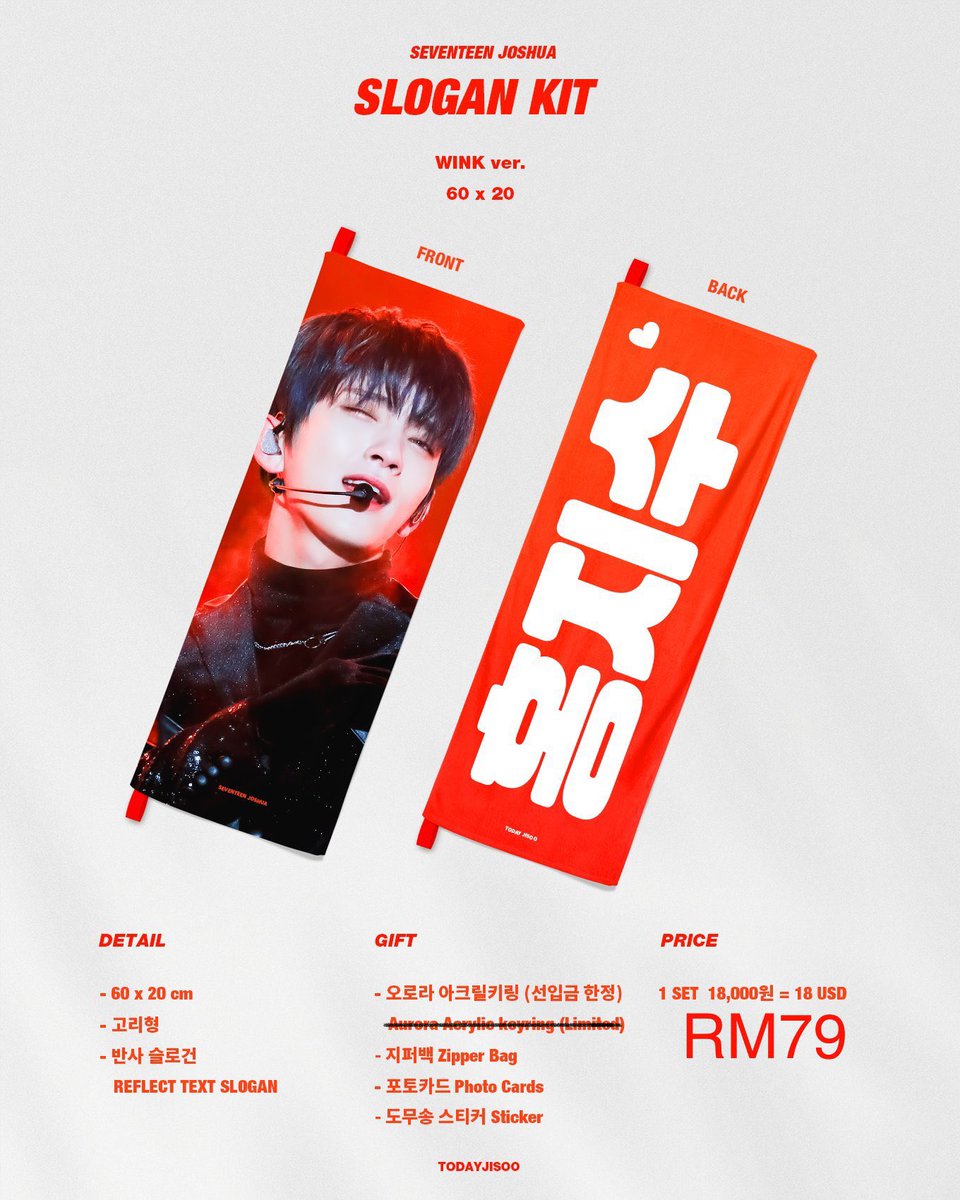2kjSofea's tweet photo. {HELP RT MY GO🇲🇾}

#SEVENTEEN  JOSHUA CHEERING KIT SLOGAN 
by @TodayJisoo 

ETA 28/6

Meetup in KL/Penang or Postage RM8 WM RM13 EM

NO 2ND PAYMENT❌
Hand-carry from BeTheSun Concert
DM to buy🥰
#세븐틴 #조슈아 #홍지수 #pasarsvtmy #pasarseventeenmy #svt #pasarsvt #pasarseventeen https://t.co/ysh3nqSde5