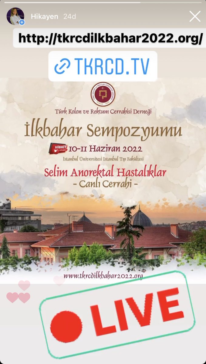 Biz canlı yayındayız…Siz nerdesiniz? <a href="/TKRCD_/">TKRCD</a> <a href="/turkdiscolrect/">Turkish Journal of Colorectal Disease</a> <a href="/me4_so/">SoMe4Surgery</a>