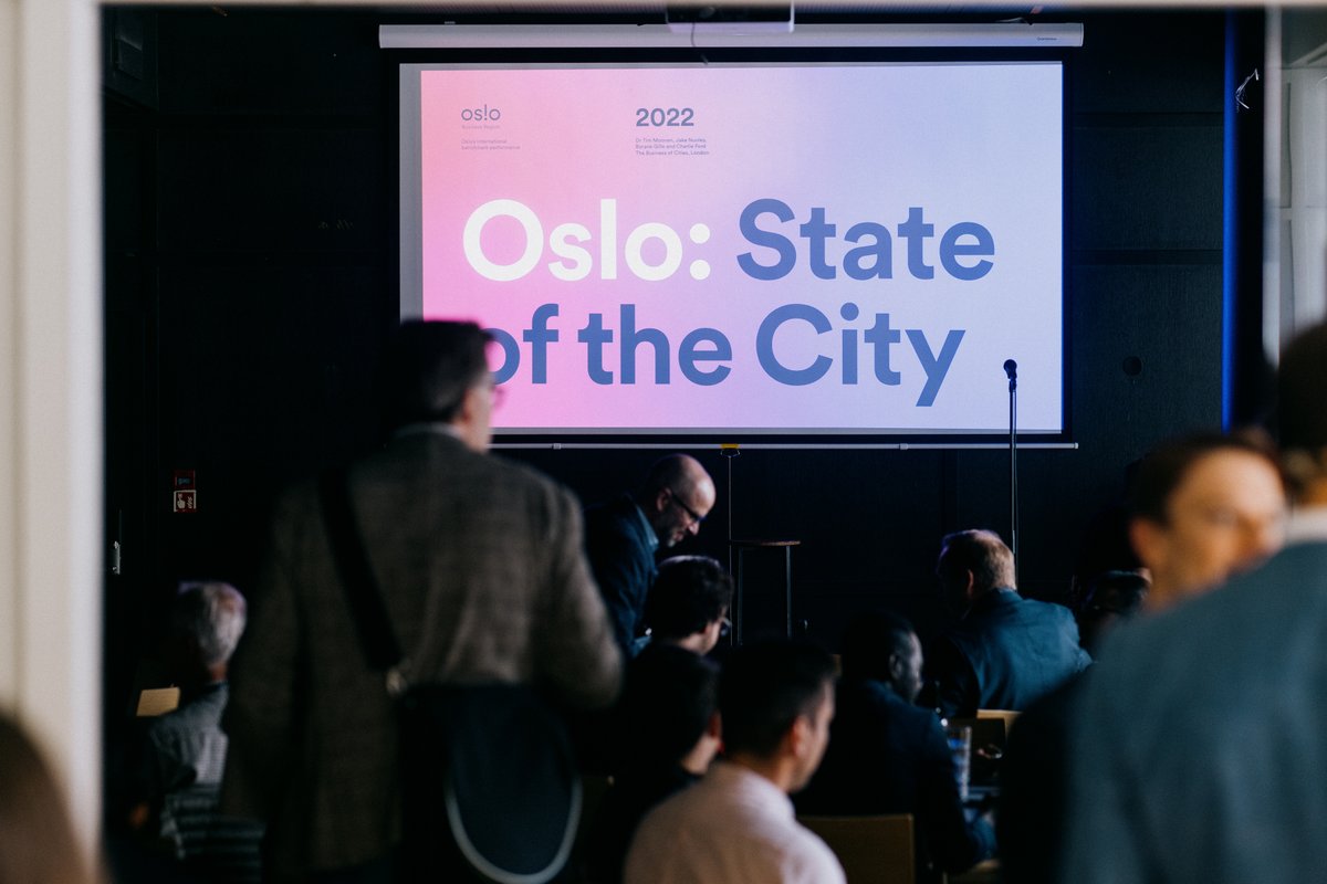 Over 100 oslopolitans joined us to the launch of the Oslo: State of the City 2022 yesterday at Rampen, including <a href="/VisitOSLO/">VisitOSLO</a> <a href="/osloregionen/">Osloregionen</a> @Oslokommune <a href="/TimMcities/">Tim Moonen</a> <a href="/charlottedossan/">Charlotte Dos Santos</a> <a href="/MurshDr/">Dr. M ☀️</a> #sotc2022
 
Download the full report: oslobusinessregion.no/articles/how-i…