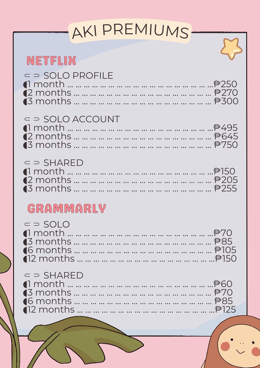 akiprms's tweet photo. 📌wts lfb prem premium acc account youtube spotify netflix mathway viu amazon prime video viki crunchyroll hbo go max iwant tfc marvel unlimited pureflix shudder apple music tidal deezer iqiyi wetv vip hulu photomath plus cam scanner https://t.co/rU3S0h1Cip