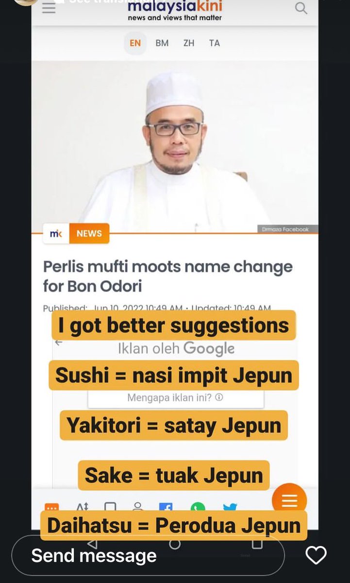 Saw this comment and could not help but think … hmmmm true also. Assuming the worst in the ‘others’ and imposing your own terms of reference is how diversity becomes a dangerous thing <a href="/malaysiakini/">malaysiakini.com</a> <a href="/realDrMAZA/">Dr MAZA official</a>