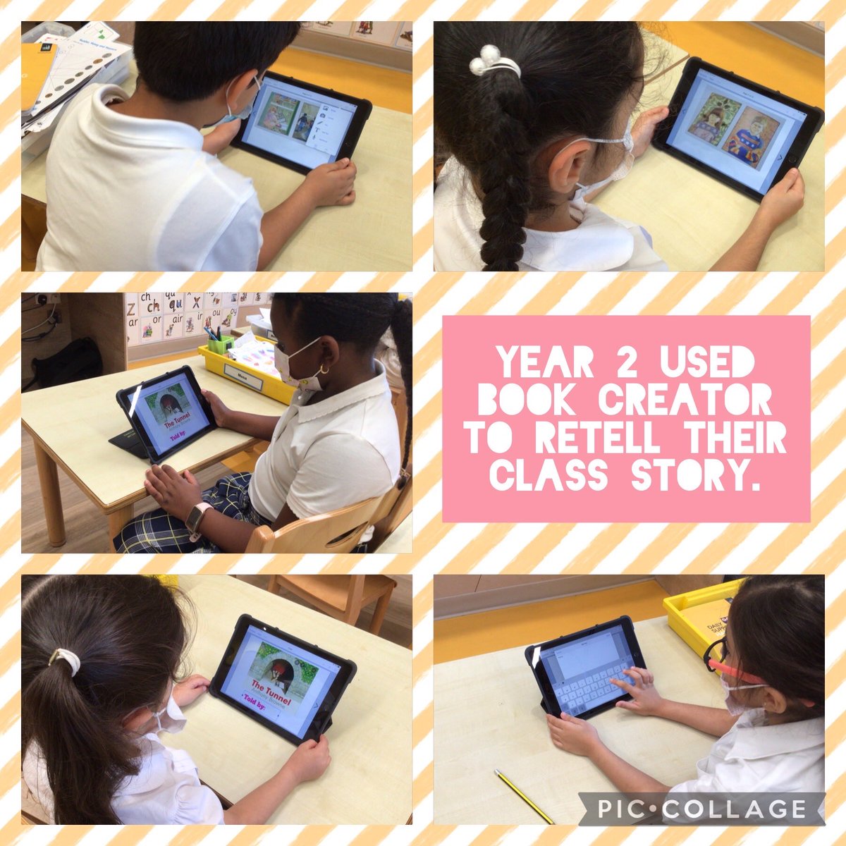 SRSDubaiDigital's tweet photo. SRS Weekly Digital Update:

This week Year 2 have been using @BookCreatorApp to retell stories. This has helped us practice our oracy and developed our confidence when we read to the class. #SRSDigital @MrClark47 @mthomas2010 @SRSInfants https://t.co/BsJa1gDNWE