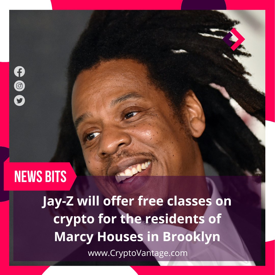 Rapper and entrepreneur Shawn Carter, better known as #JayZ, together with @Jack Dorsey, announced they are funding The #Bitcoin Academy, which will offer free classes on cryptocurrency for the residents of Marcy Houses in #Brooklyn, New York.

Amazing!🚀