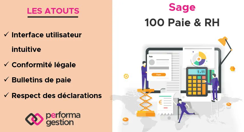 Afin de produire vos #bulletins de paie et vos déclarations sociales facilement et en toute conformité #légale, découvrez Sage 100 #Paie &amp; #RH ! 
De plus, bénéficiez d'un accompagnement de nos services au quotidien 😉 ➡️ buff.ly/3iMKp6O