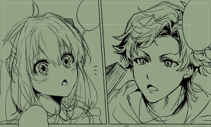 仕上げ追いつかないからラフめで今週中にあげちゃおっかなと思ってるダミアニャ漫画… ※成長if 