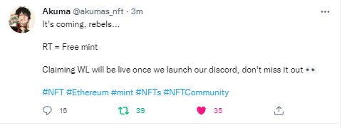 SunUrBuns's tweet photo. @akumas_nft LFG! https://t.co/jdxEvnfFis