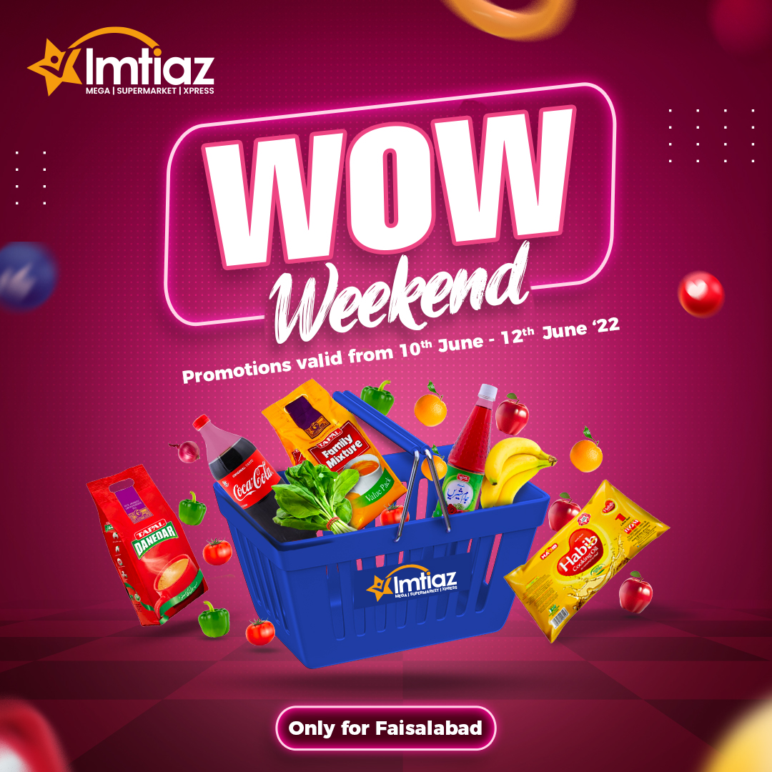 imtiazstores's tweet photo. This weekend, stock up your pantries with fresh fruits, vegetables, and many more grocery items at discounted rates! Visit Imtiaz Stores to grab the best in town.
#ImtiazStores #WeekendPromotions #WowWeekend https://t.co/ey8rHGwgMm