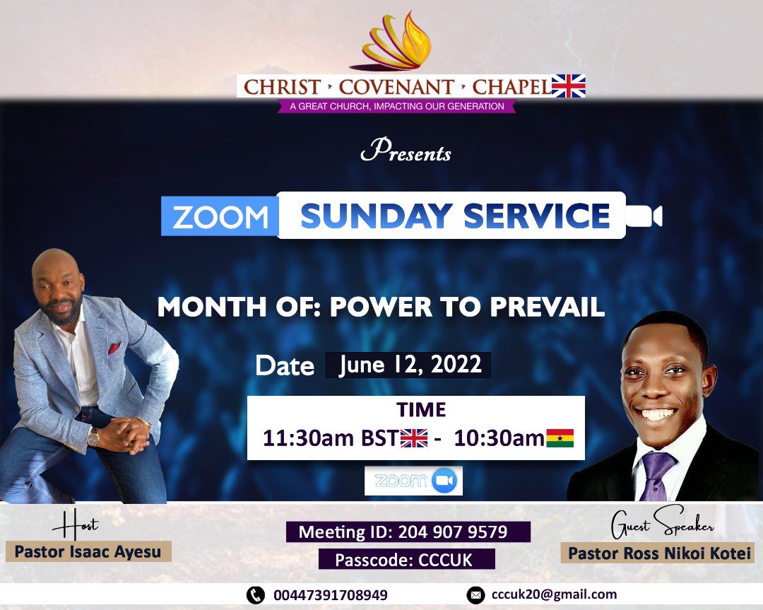 ross_kotei's tweet photo. I count it a great honour once again to serve Godโs word this Sunday with the Saints of CHRIST COVENANT CHURCH, UK. Iโm grateful to God and my Brother, Pastor Isaac Ayesu for the privilege
#ChristCovenantChurchUK #PowerToPrevail
#ForYourGloryAndYourFame #YearOfIncrease https://t.co/Sso47LGyow