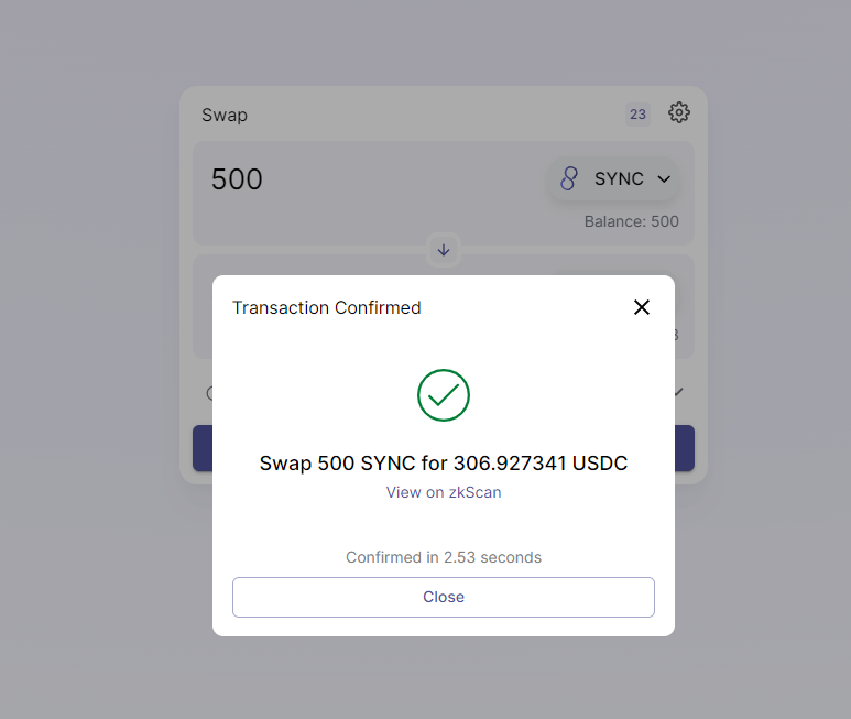 #L222 #zkSync #Layer2 #ZKRollup #testnet #Ethereum #DeFi Join discord: discord.com/invite/6zy2c9Y…