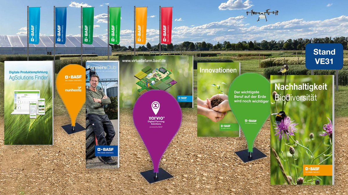 BASF_Agro_DE's tweet image. BASF lädt zu den DLG-Feldtage 2022 ein: Vom 14.-16.06. stehen höhere Erträge bei geringeren CO2-Emissionen &amp;amp; mehr Biodiversität im Fokus. Mit der richtigen Balance zum Erfolg – Wenn Ökonomie &amp;amp; Ökologie im Gleichgewicht sind, nennen wir das bei BASF „Bessere Erträge“.