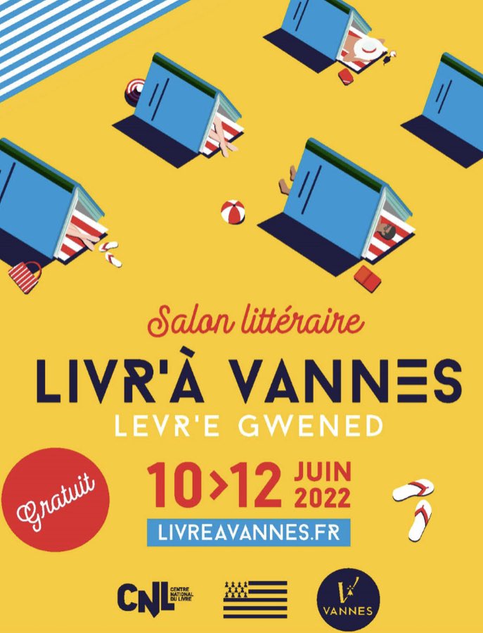 Amis bretons, rendez vous à Vannes aujourd’hui et demain au salon littéraire LIVR’À VANNES  !