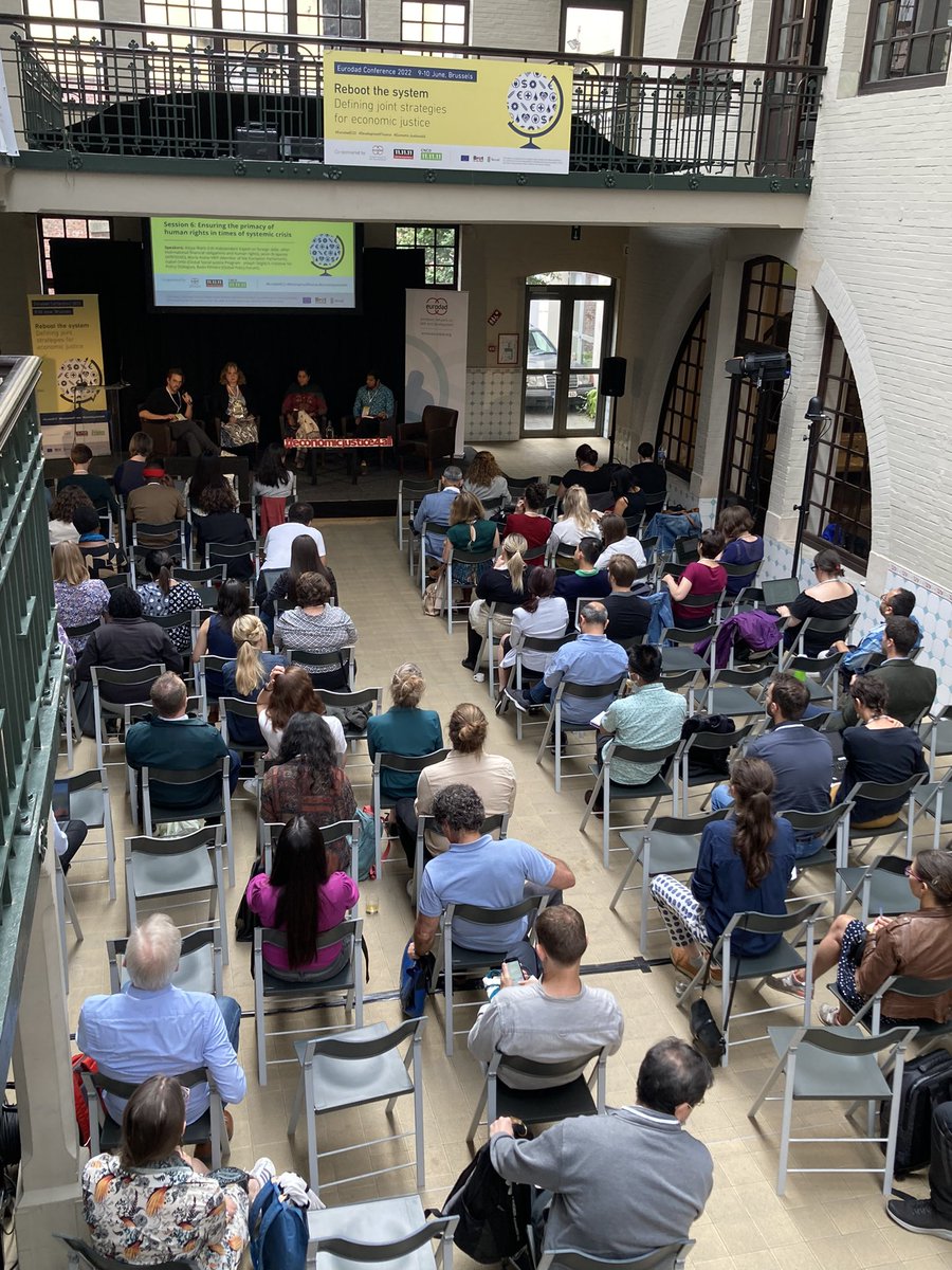 eurodad's tweet photo. We cannot bring about #EconomicJustice4All or #RebootTheSystem without prioritising #HumanRights. In our final plenary session of #EurodadIC22 @IEfinanceHRs, @IsabelOrtizUN, @JasonBraganza1, @do_gross, will lead the discussion on how   
📺 Join on YouTube https://t.co/Pd3JoQC6CJ https://t.co/T7suLFKRxO
