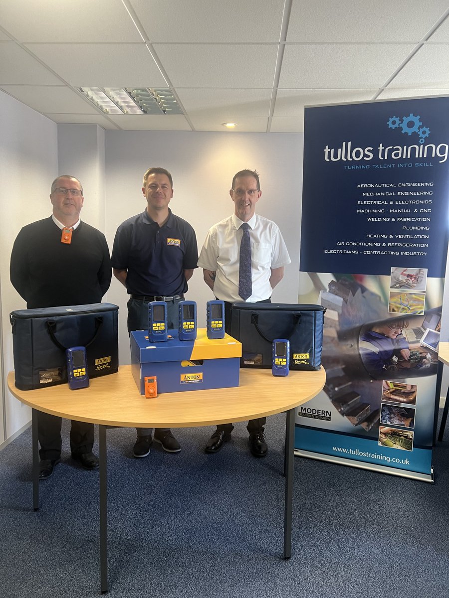 As a premium partner training centre, we were delighted to have 5 @AntonbyCrowcon analysers donated to us for training and use within our ACS centre. Thank you for your generous donation! #plumbing #acs #gas #training #aberdeen