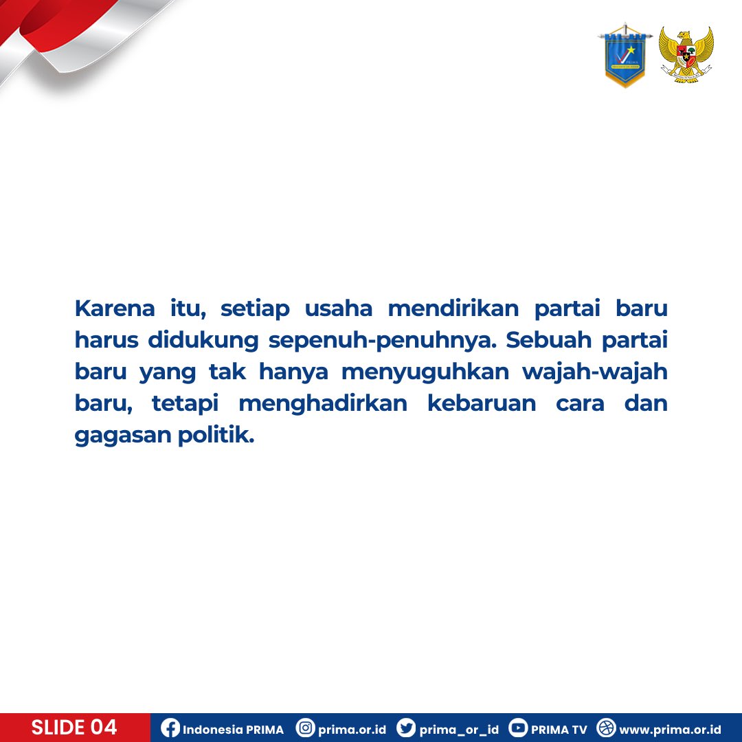 prima_or_id's tweet photo. #PartaiPRIMA #PRIMA #PartainyaRakyatBiasa #PartyID #PartaiBaru #Indonesia https://t.co/yDdetd1DIT