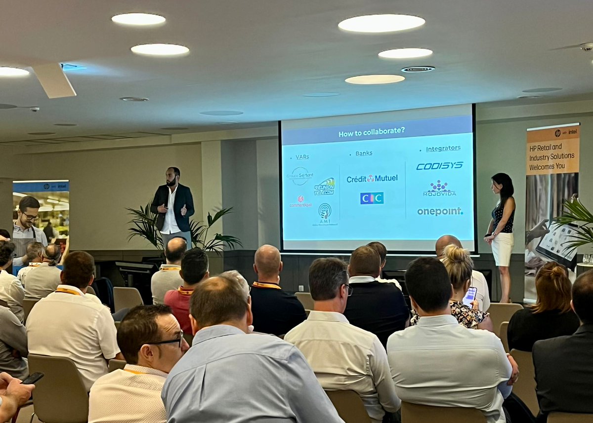 AirKitchen_ES's tweet photo. @HP nos ha invitado al #HPEMEARetail. 
Nuestro Managing Director @Lionel_Perrin ha podido hablar del #succescase implementando @RoverCash_ES en las cajas de HP para @Galeries_Laf 

@AirKitchen_es  tb permite gestionar ventas y cobros y pedidos integrado en una caja HP. 
¡Gracias! https://t.co/BCUm48gSxE