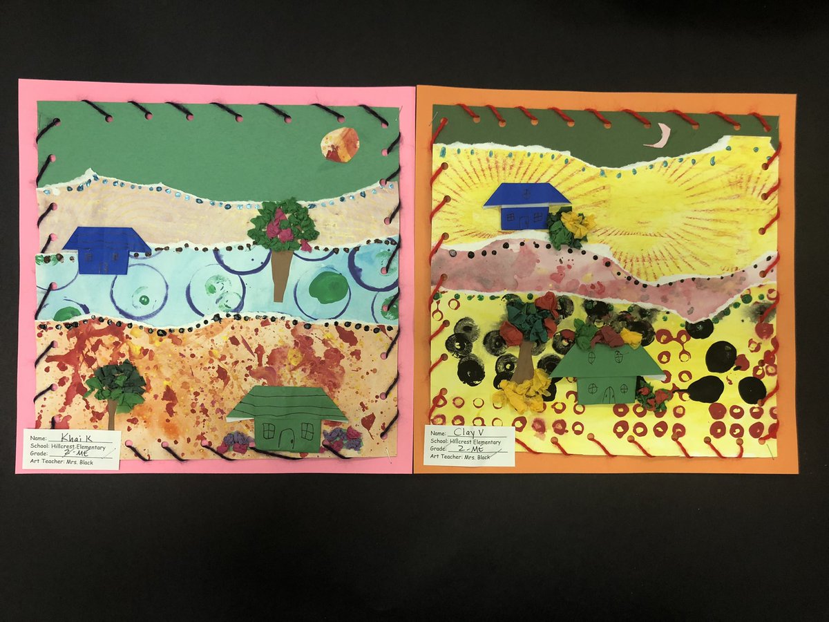 2nd Chilean Arpillera inspired landscapes. <a href="/HillcrestPTA/">Hillcrest ES PTA</a> <a href="/Hillcrest_BCPS/">Hillcrest Elementary</a> <a href="/RTwentey/">Ryan Twentey</a> <a href="/sfisherBCPS/">Sherri Fisher</a>