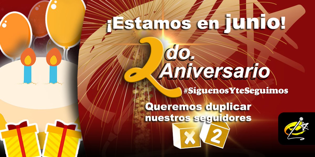 TuMundoEstrella's tweet photo. #10deJunio #Hoy  @ESTRELLATURADIO  
Está de Aniversario
⭐️2 AÑOS CON LO MEJOR DE TODA LA WEB⭐️
Gracias a Todos Por ser Nuestros Fanes
#SíguenosYteSeguimos 
Escúchanos On Line a través de   
🌟  https://t.co/xhb9whJaAe 🌟
Y Dale #Play a #TuPerfectoHiloMusical https://t.co/gDxhIOr8oP