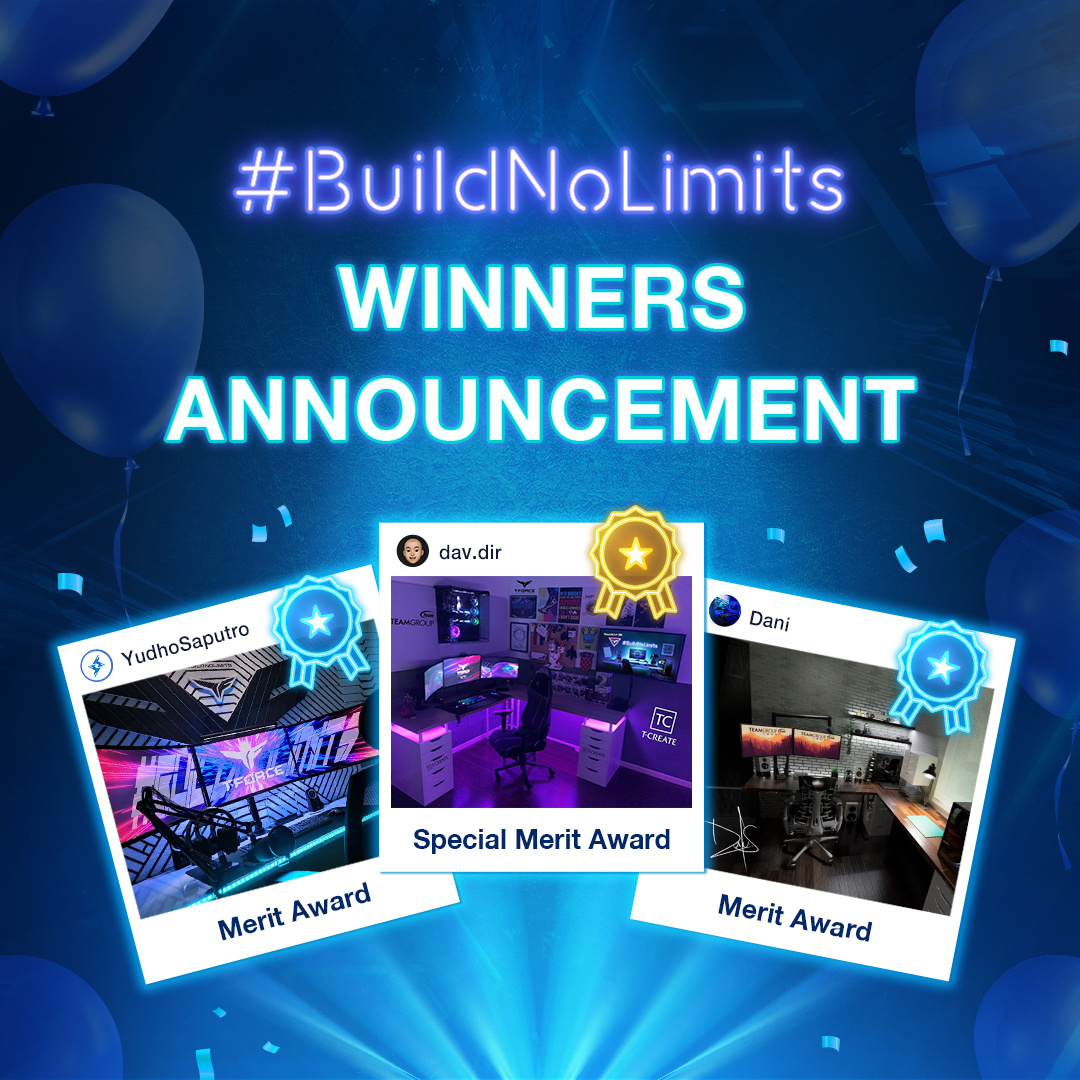teamgroupinces's tweet photo. Tras las intensas votaciones, ya tenemos a los ganadores de nuestro concurso #BuildNoLimits 🚀

Enhorabuena a Dav.dir, YudhoSaputro y Dani. Gracias a todos los que habéis participado y ayudado a que este concurso sea un éxito 🤗

👉 https://t.co/qwajrCfOjs https://t.co/RKW64UbDxb