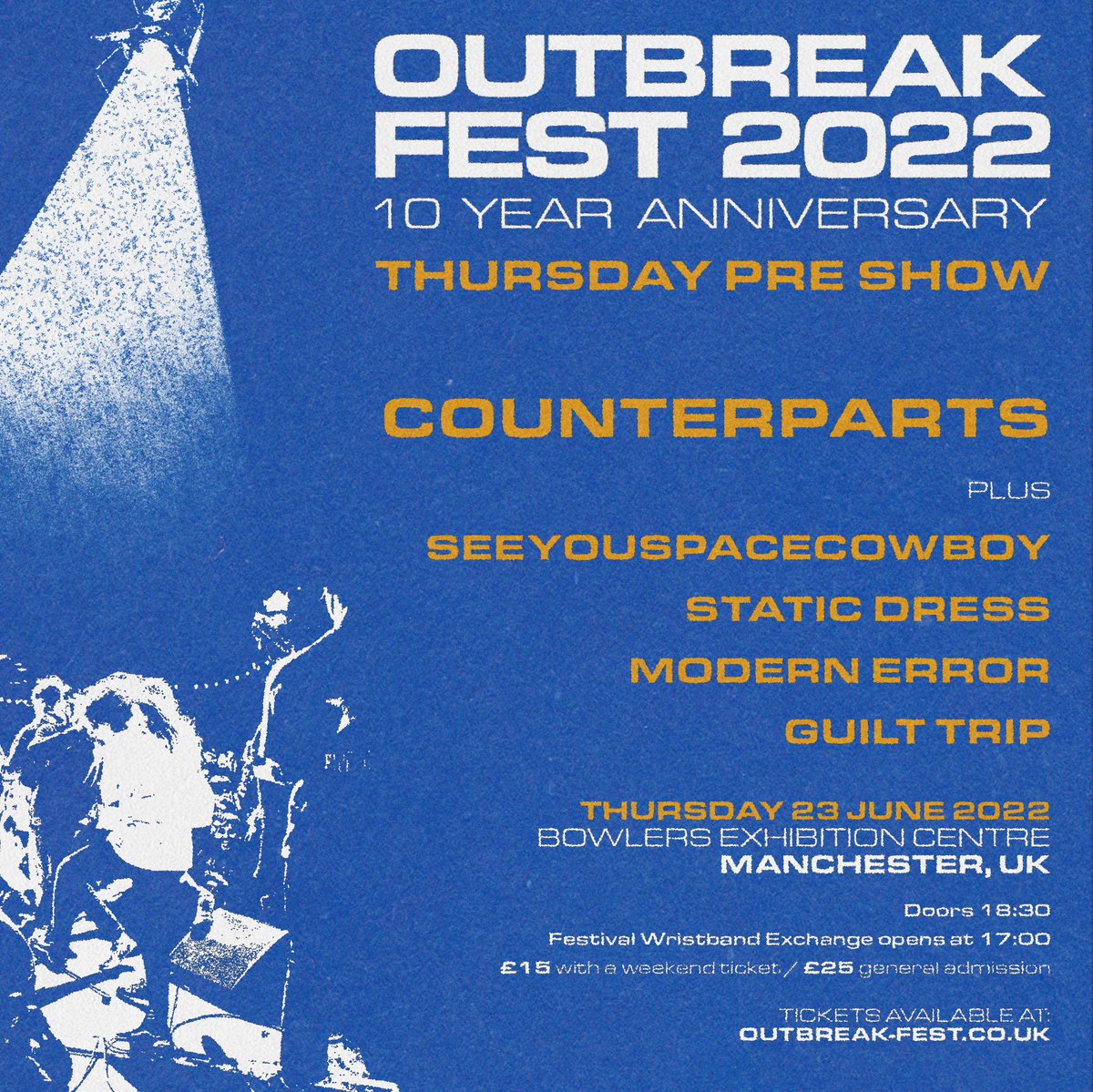 OutbreakFest's tweet photo. Here is your 2022 schedule!

More info coming next week, including our talks, photography and art exhibition programme. https://t.co/gFzyEFxgtf