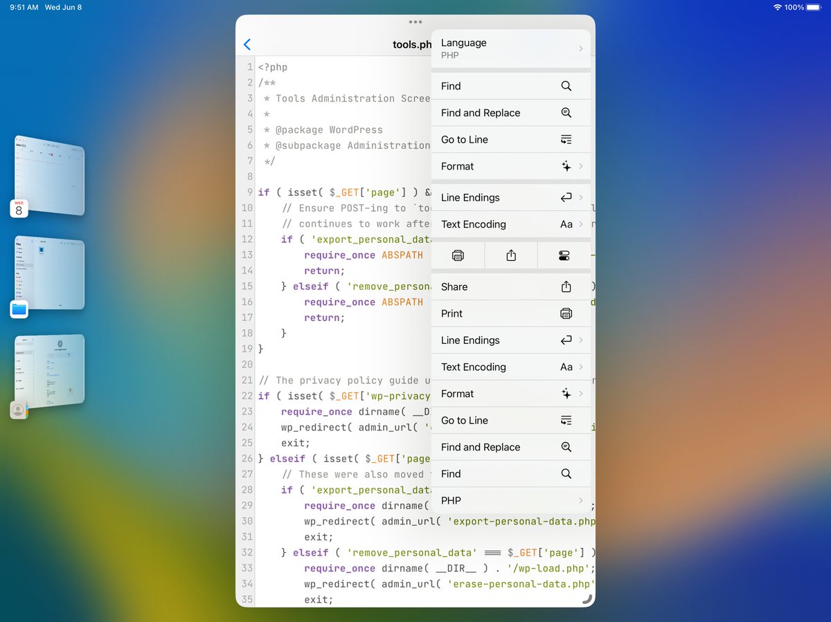 If you’re a developer (or iPadOS user!) who is excited about the new customisable toolbars in iPadOS 16 but you have concerns about where in the UI to place actions that are used less frequently, then please duplicate my feedback #WWDC22 github.com/simonbs/AppleF…