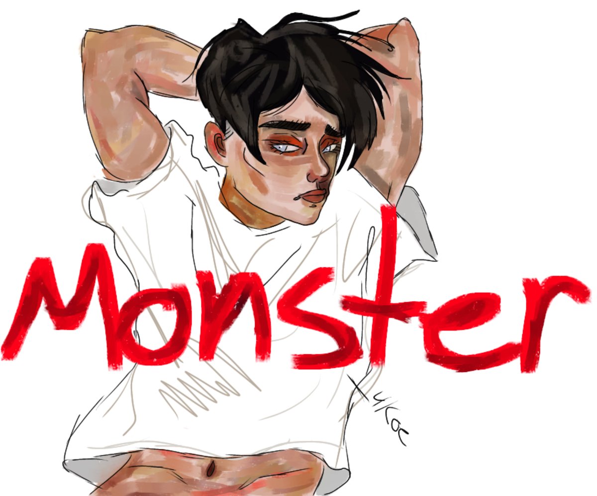 как выглядит чудовище #leviackerman #aotart #aot