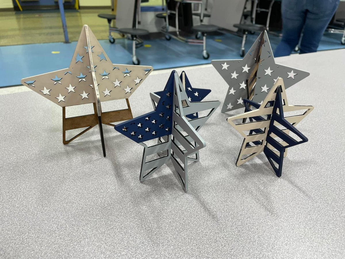 Thank you to our SEL Comittee and <a href="/CarolynE_1st/">Carolyn English</a> for putting together a paint night for the staff! This was so much fun and I love my stars!