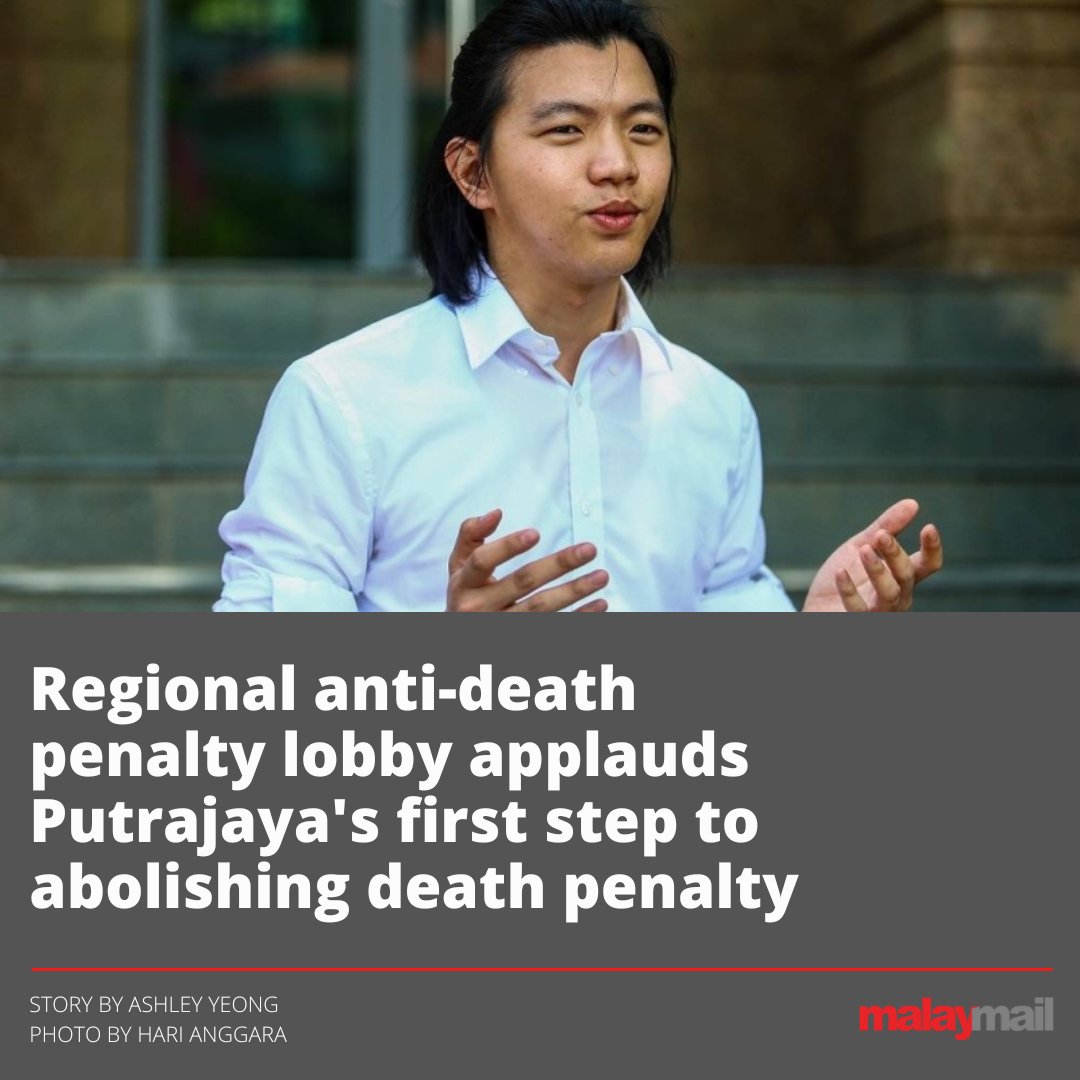 malaymail's tweet photo. ADPAN's executive coordinator Dobby Chew also welcomed Putrajaya's announcement on the matter, saying that things are finally moving in the right direction.

#Malaysia #News #Antideath #Deathpenalty #Progress https://t.co/45SwalH9Em