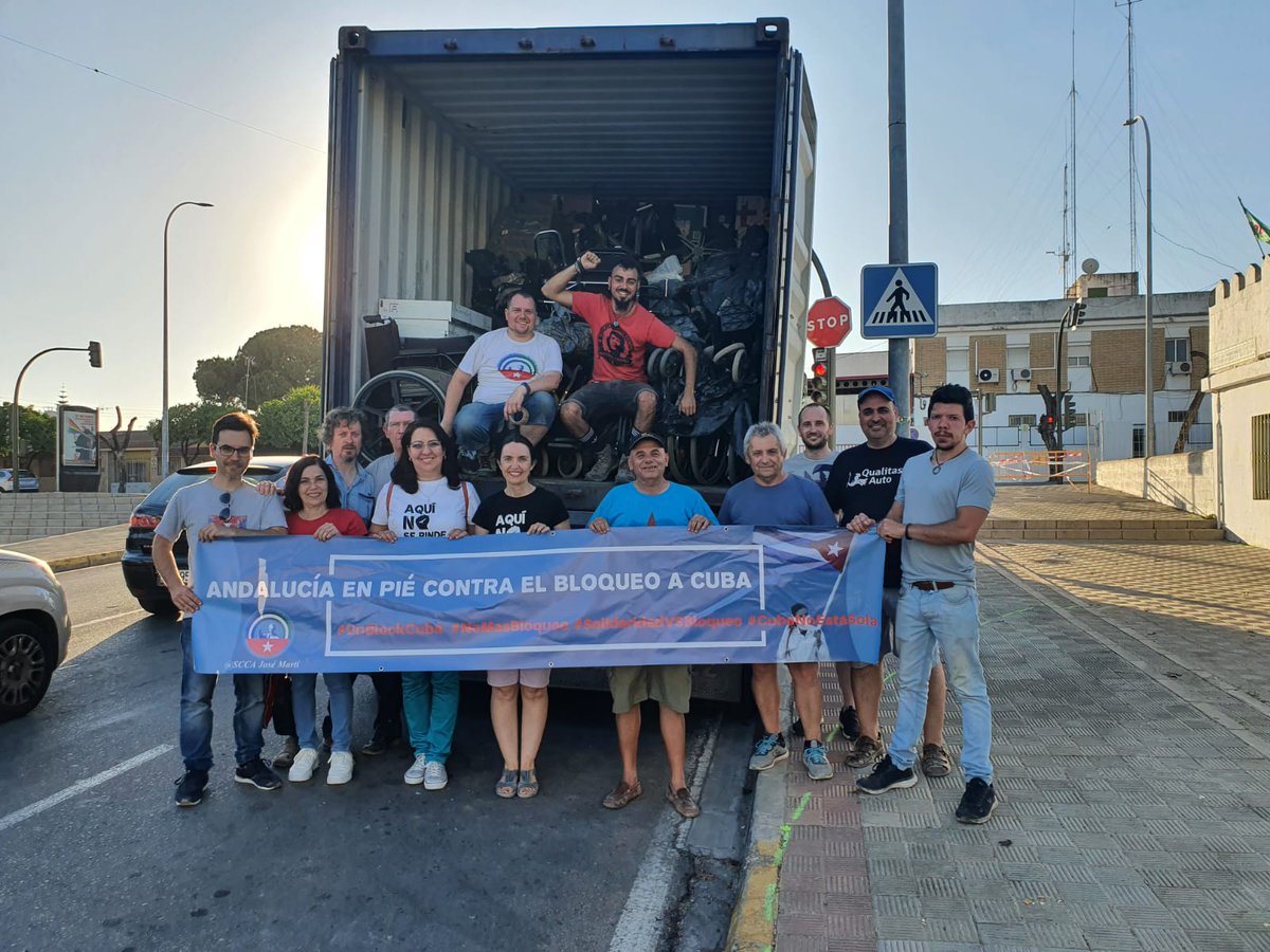 Gracias a <a href="/SodepazA/">Sodepaz Andalucia</a>, <a href="/ATocororo/">Asociación Tocororo</a>, <a href="/ccoosevilla/">CCOO de Sevilla</a>, <a href="/PCA_sevilla/">PCA Sevilla</a> y <a href="/PCTEAndalucia/">PCTE Andalucía</a> por acompañarnos en la iniciativa y organización de la campaña para el envío del contenedor.

Juntarse, esa es la palabra del mundo.

#unblockcuba #SolidaridadVSBloqueo