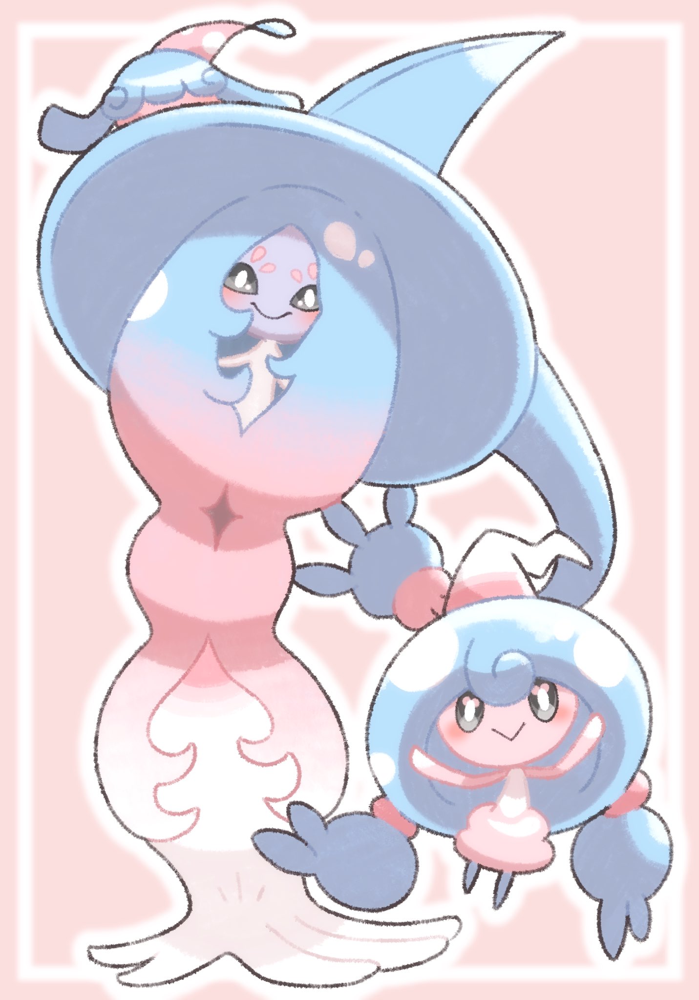 ぺた子 ミブリム テブリム ブリムオン親子 ポケモンイラスト T Co Qsmwwabxbz Twitter