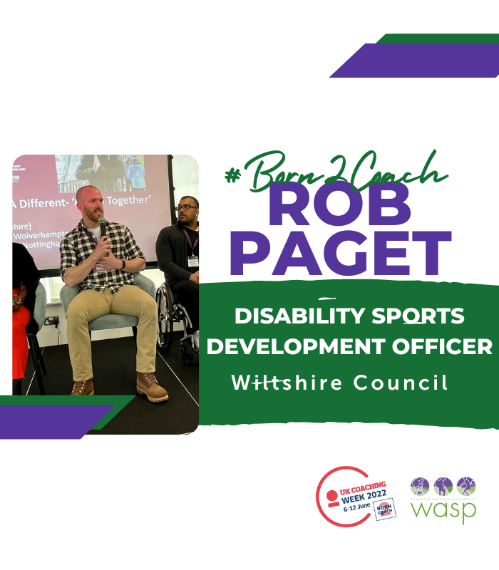 Rob Paget is fourth in our #Born2Coach lineup! Based at @wiltscouncil, Rob delivers inclusive community-based activities, including @GetActiveGOGA sessions. 

Hear his advice for overcoming challenges and creating inclusive environments at: https://t.co/DzCbMLuBEj
