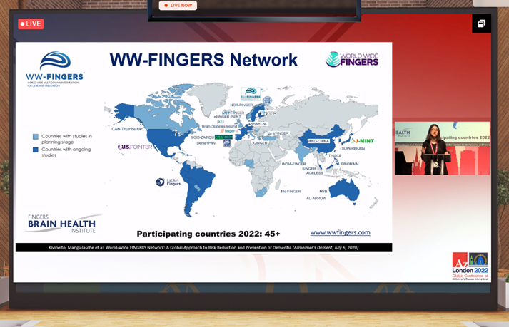 eufingers's tweet photo. Francesca Mangialasche has presented the #WWFINGERS Network including its SARS-CoV-2 survey assessing the effets of the #COVID19 on Lifestyle and Psychosocial factors relevant to Brain Health at #ADI2022

@karolinskainst @ADIConference @AlzDisInt https://t.co/HehoT55yQH