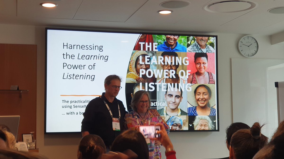 Celebrating the launch of the SenseMaker practitioner guide with <a href="/SteffDeprez/">Steff Deprez</a> and @guijti - congratulations! Such an important addition to our body of knowledge.