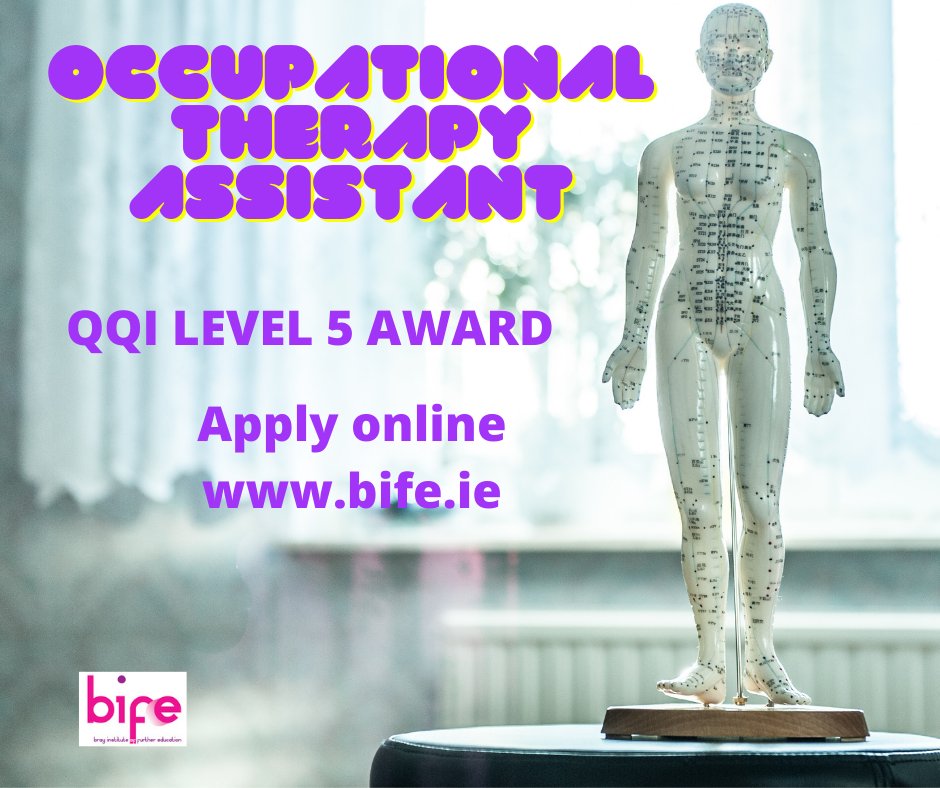 BrayInstituteFE's tweet image. This course is suitable for students who are considering a career as an occupational therapy assistant. bife.ie for more information on our courses.
#occupationaltherapy #occupationalperformance #plc #furthereducation #bifecourses