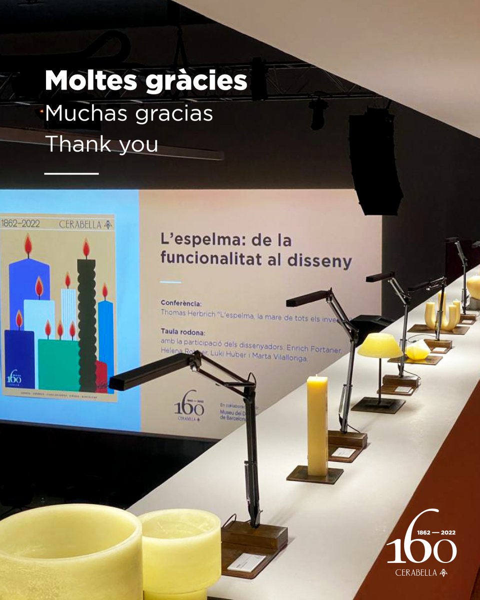 cerabellacandle's tweet image. A vosaltres, que ho heu fet possible, moltes gràcies! 
•
A vosotros, que lo habéis hecho posible, ¡muchas gracias!
•
To you, who have made it possible, thank you!

#BarcelonaDesignWeek #BDW22 #museudeldisseny #dissenyhub #LukiHuber #MartaVilallonga #HelenaRohner #EnrichFortaner
