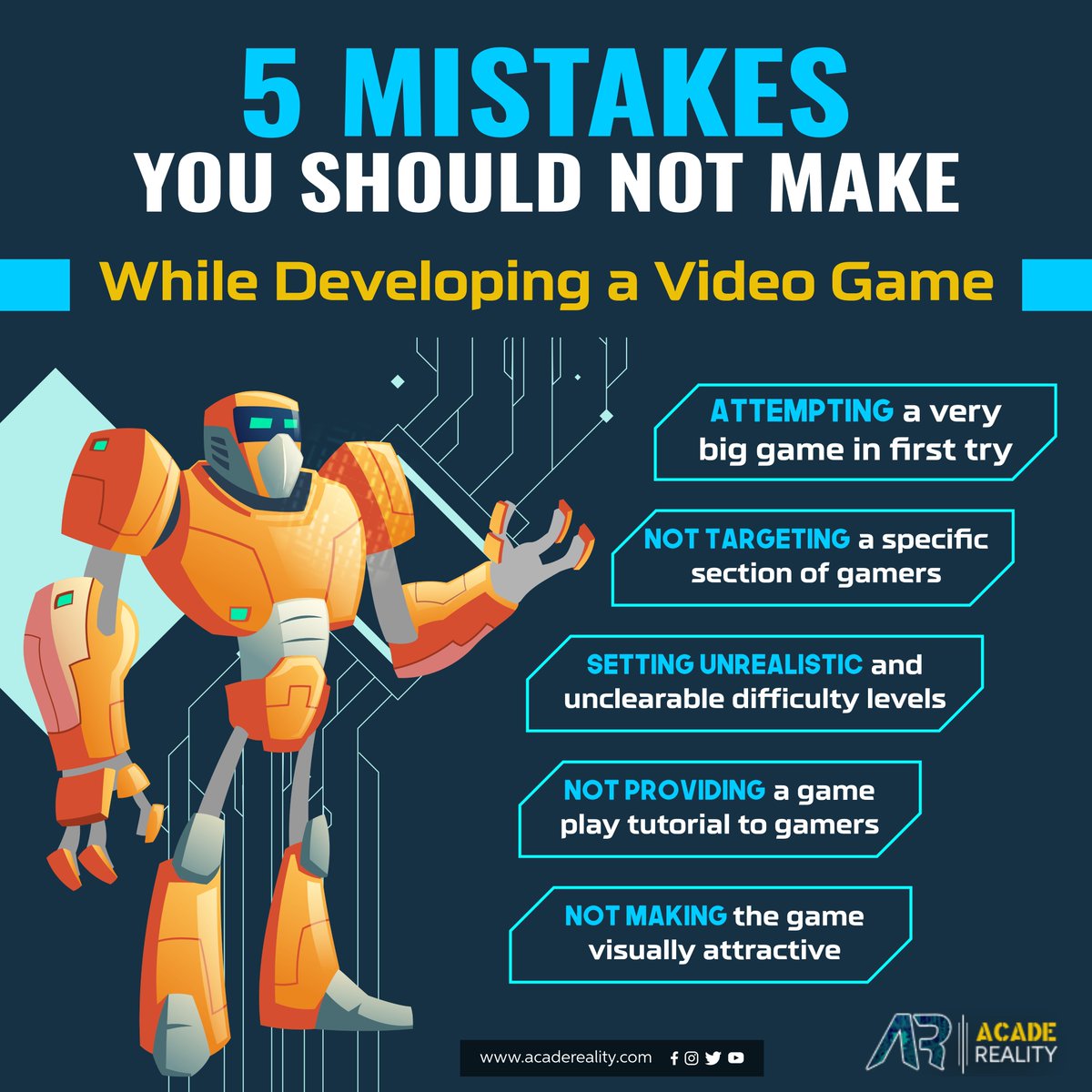 AcadeReality's tweet photo. Are you struggling to develop an appealing game for your consumers? If you are not sure of the results, consider taking help of professional #gamedevelopment service providers! https://t.co/ScDEG55JYU  #virtualgame #games #gamedevelopmentservice #gamingcommunity #3dgame https://t.co/q9SaygFb5U