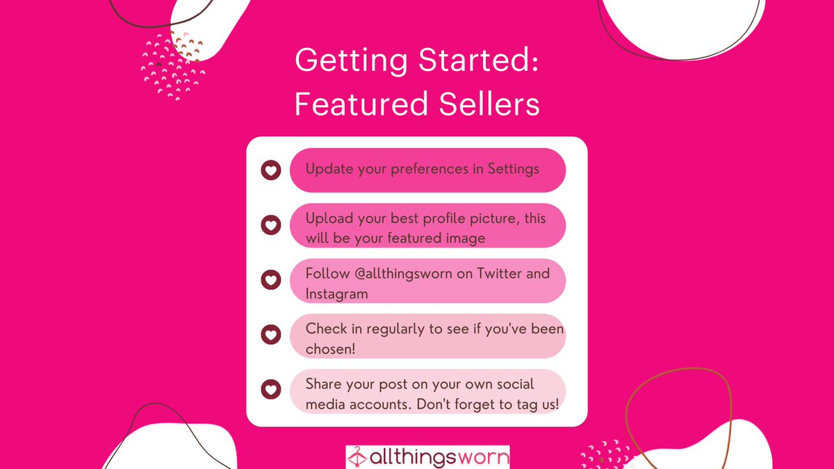 allthingsworn's tweet photo. Get ready for #ATWFeaturedSellers! Are you excited?? ๐ฅณ๐๐ฅ๐คฉ #atwseller #usedpantyseller #usedthong https://t.co/YxTD3ikJwU