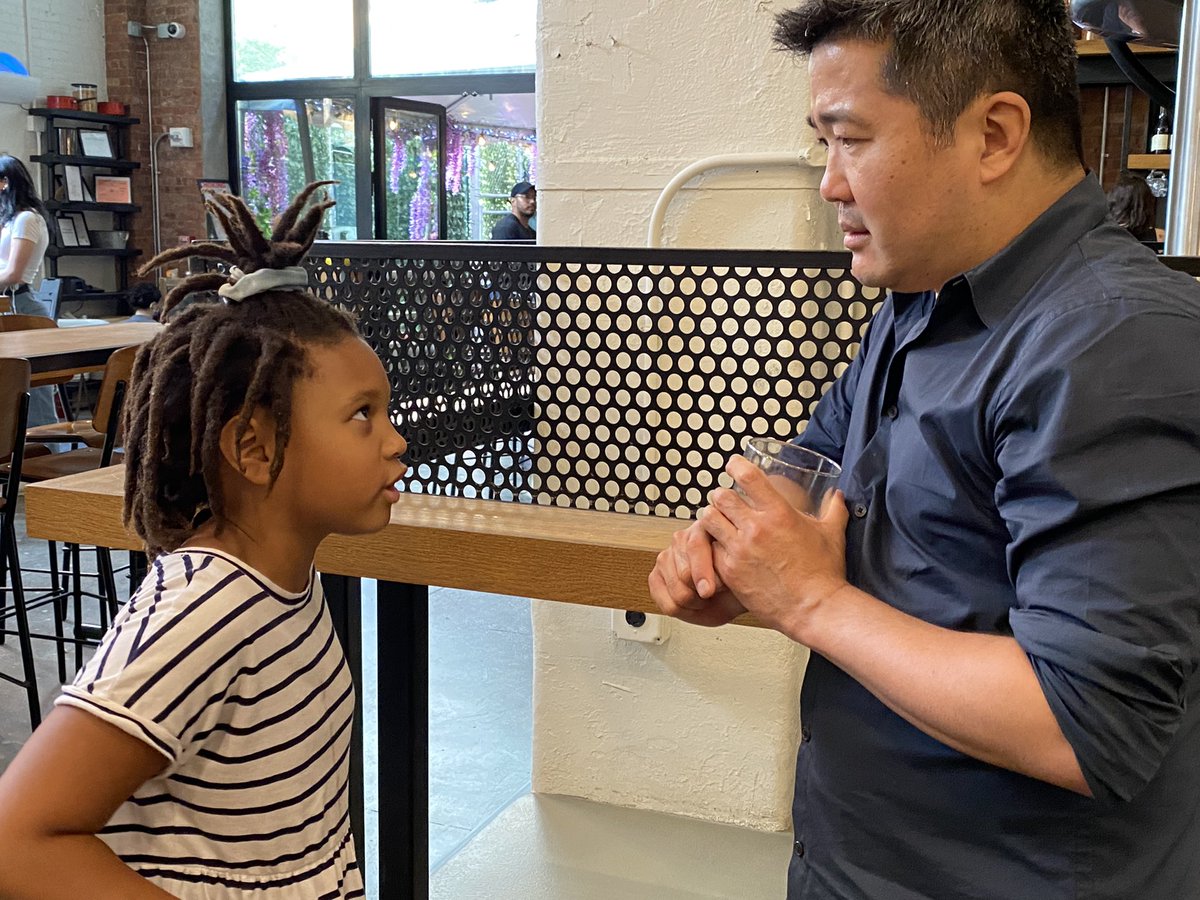 MHarrisPerry's tweet image. My fantasic new Executive Producer for @TheTakeaway had a chance to meet my youngest last night. I feel like this is the moment when he realized — “awww hell—  there’s TWO!”  🤣 #babynerd is a boss just like her mama.