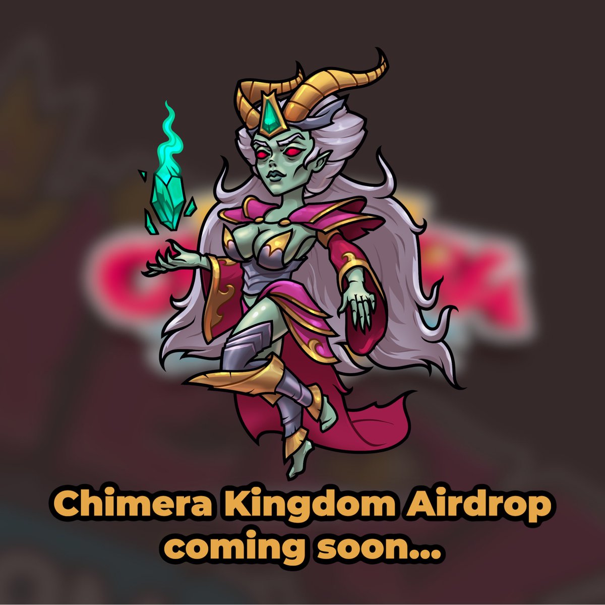 chimerakingdom's tweet photo. It's a restless mood in Chimera Kingdom 🌪

We are about to distribute a large number of Chimerium tokens and send many cool heroes to your army.

The first ever Chimera Kingdom Airdrop is coming. Link to the game – https://t.co/wWk8Tcxfj5  

#nftgame #NFTCommunity https://t.co/eQBqjhxDhE