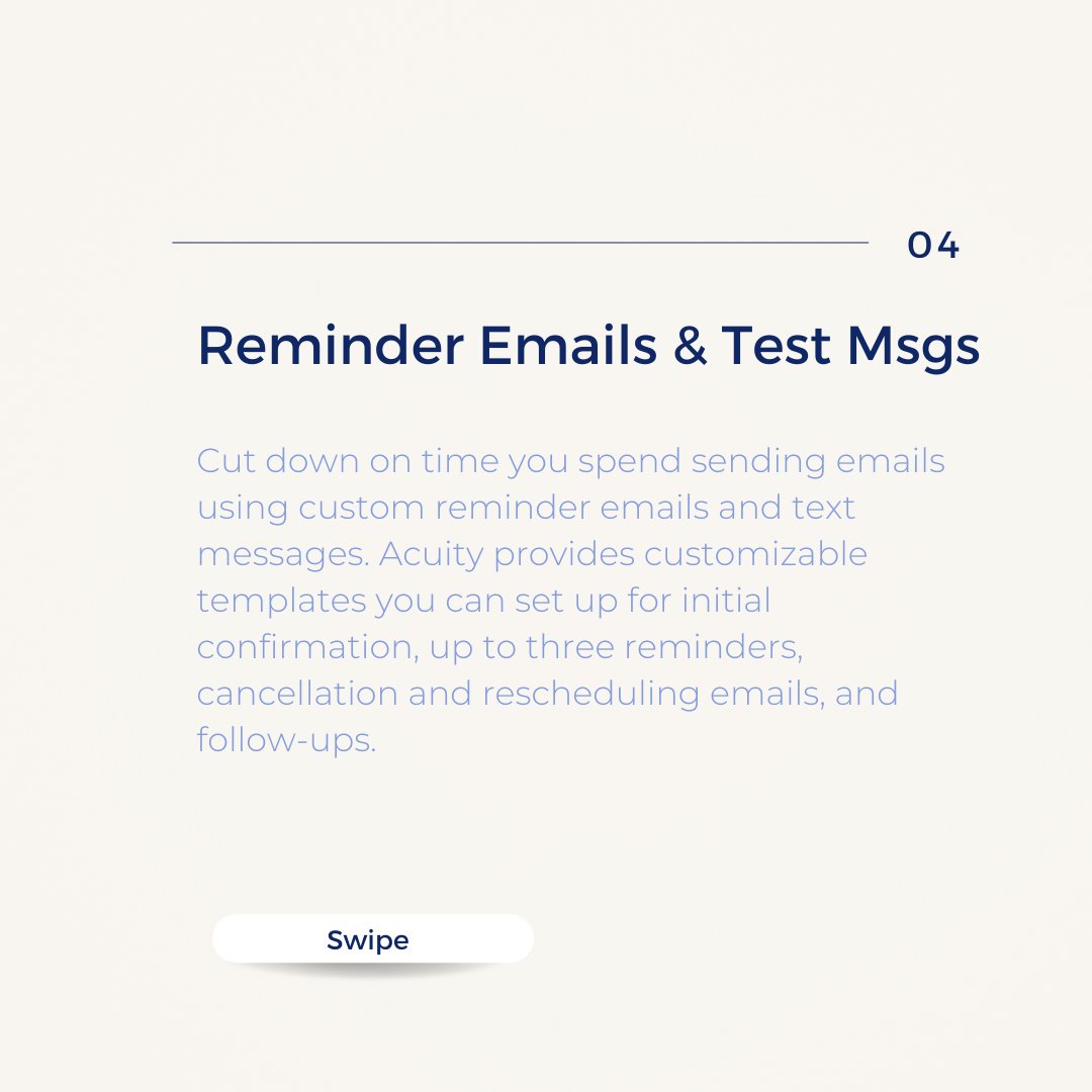 ontrackasinc's tweet image. #BusinessFinancialTips

Let’s talk about #AcuityScheduling! One of my favourite scheduling softwares! 🗓️ Here are some reasons why your business needs a software like #Acuity! Source: fool.com

#SmallBusiness #SmallBusinessTips