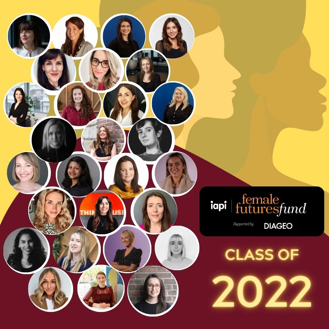 EimearMcCabe's tweet photo. I am delighted to be included in the @IAPI_Updates Female Futures Fund for 2022 supported by @DiageoIreland #femalefutures2022 @core_irl https://t.co/VcfOcNlwk3