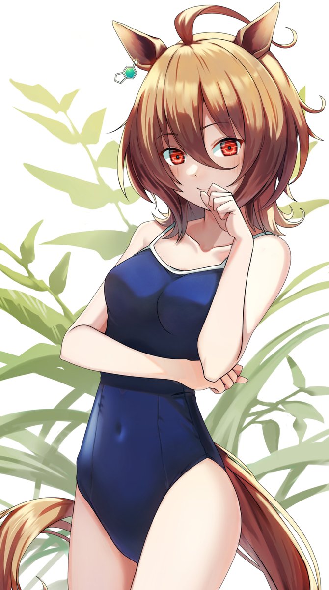 スクミズエロ スク水のエロ画像/イラスト「スク水タキオン! #ウマ娘 」|