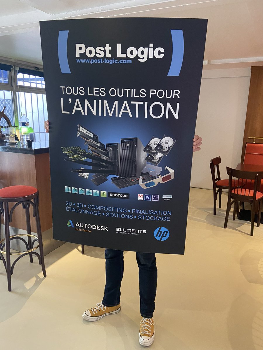 Notre homme sandwich est prêt pour arpenter les rues d’Annecy la semaine prochaine pour cette nouvelle édition du #MIFA . Hâte de vous retrouver sur le salon de l’animation avec nos partenaires technologiques <a href="/HP_France/">HP France</a> <a href="/Adobe/">Adobe</a> <a href="/Substance3D/">Adobe Substance 3D</a> et <a href="/AutodeskFrance/">Autodesk France</a> stand A68