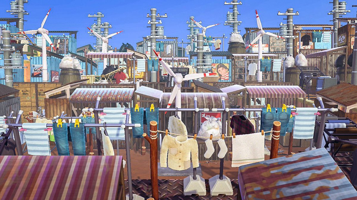 nonmori7's tweet photo. 洗濯日和

#物量変態クリエイト #島クリ
#あつ森退廃部 #あつ森写真部 #あつ森
#acnhinspo #AnimalCrossing #ACNH https://t.co/uI86WUkVVH
