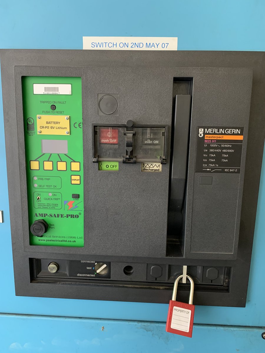 This week we visited a frozen storage and distribution centre. We serviced 2 x Merlin Gerin NW ACBS and 3 x Selpact ACBs.
As well as servicing we also upgraded the STR38 trip units to new Amp Safe Pro trip units
