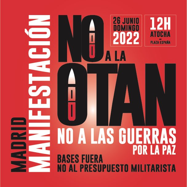 RebeldiaVK's tweet photo. En Vallekas lo tenemos claro... 

¡OTAN CRIMINAL, BRAZO DEL IMPERIALISMO Y DEL CAPITAL! 

➡️ El próximo 26J nos vemos en Madrid. https://t.co/sEhDrSI11f